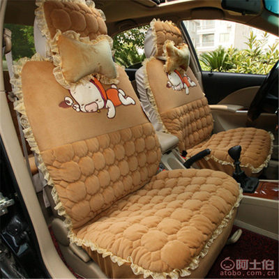 溫暖冬駕 源木毛絨卡通坐墊點亮行車時光